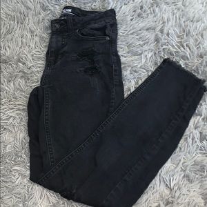 Black ripped jeans
